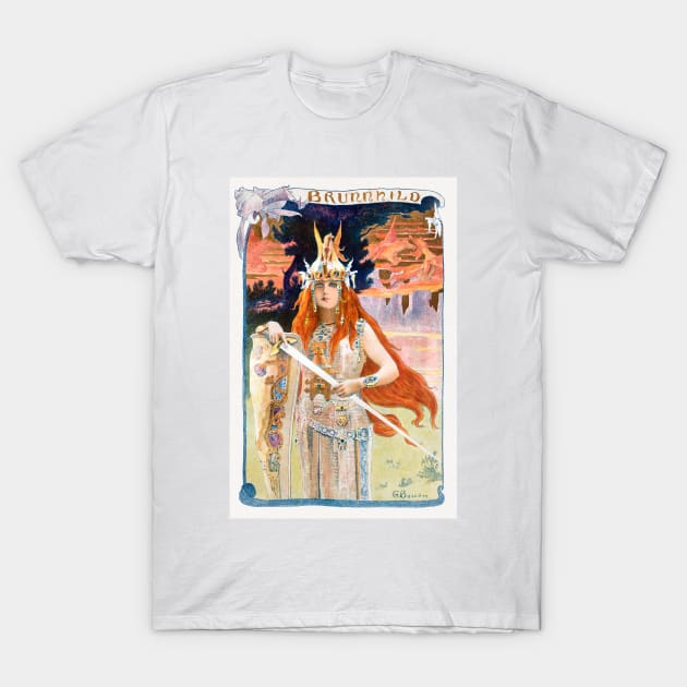 Burnnhild (1899) by Gaston Bussière T-Shirt by WAITE-SMITH VINTAGE ART